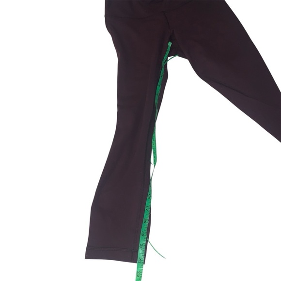 LULULEMON Burgundy Cropped Leggings 4 - Picture 4 of 5